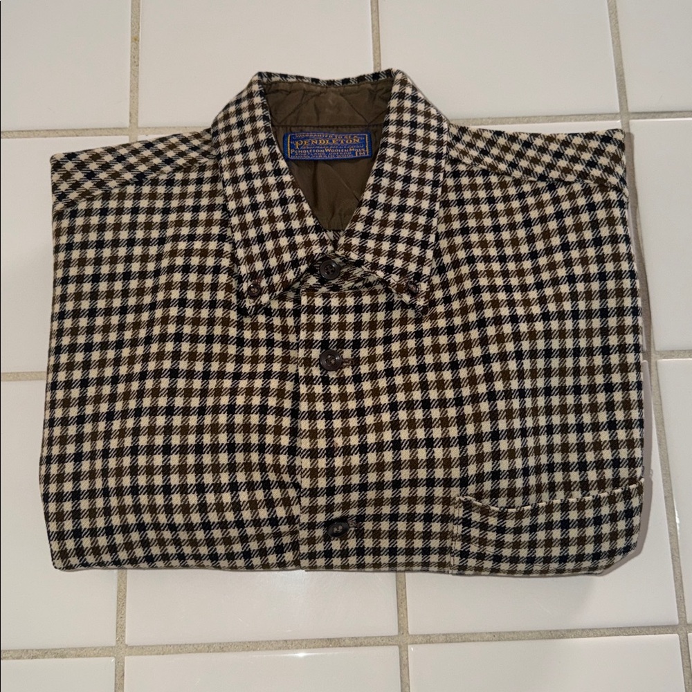 Pendleton short sleeve board shirt wool button down M 🐈‍⬛